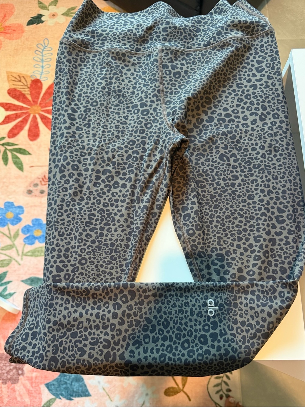 Black Leopard Print High-Waist Leggings